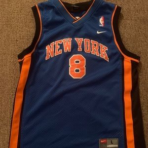 Boys Large New York knicks Jersey Latrell Sprewell